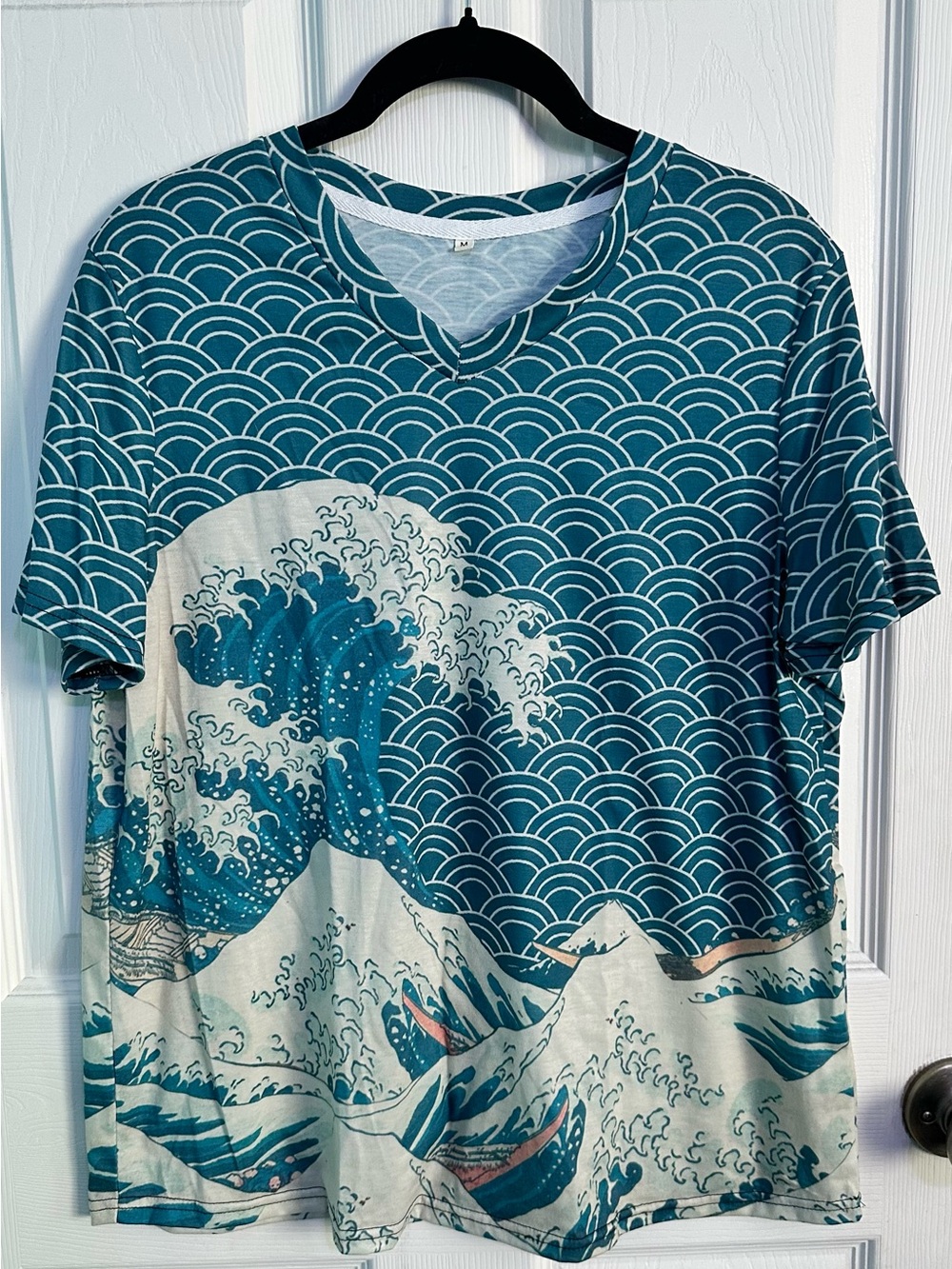 Coastal Wave Graphic Short Sleeve Tee - Teal
